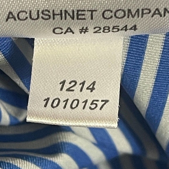 FootJoy Golf Polo Shirt Mens XL Blue Striped Relaxed Fit Flit Hem - Picture 9 of 11